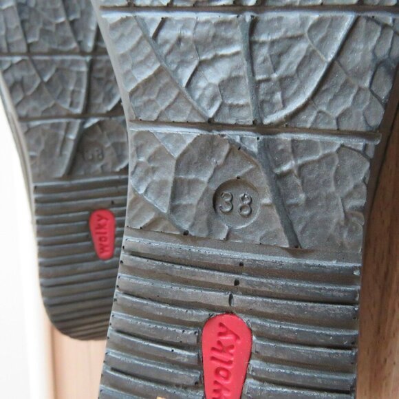 WOLKY Bombi Lace Up Leather Sandals in Black Silver Caviar - Size EU 38 / US 7 - Picture 15 of 16